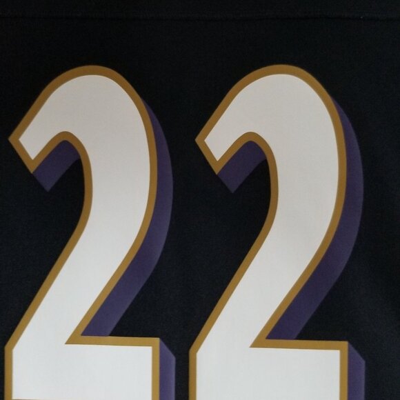 Nike Men's Derrick Henry Black Baltimore Ravens Alternate Game Jersey, X- Large - Picture 8 of 11